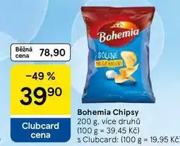 Tesco Bohemia Chipsy, 200 g, více druhů nabídka