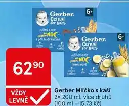 Tesco Gerber Mlíčko s kaší, 2x 200 ml, více druhů nabídka