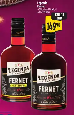 Albert Legenda Fernet nabídka