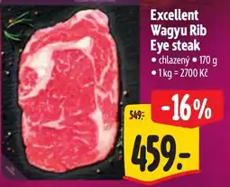 Albert Excellent Wagyu Rib Eye steak nabídka