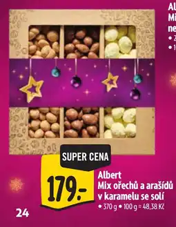 Albert Albert Mix ořechů a arašídů v karamelu se solí nabídka