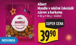 Albert Albert mandle v mléčné čokoládě zázvor a kurkuma nabídka