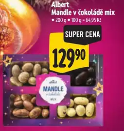 Albert Albert mandle v čokoládě mix nabídka