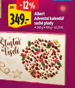 Albert Albert adventní kalendář suché plody nabídka