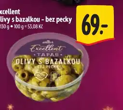 Albert Excellent olivy s bazalkou bez pecky nabídka