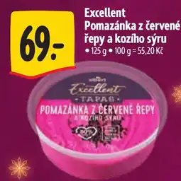 Albert Excellent pomazánka z červené řepy a kozího sýru nabídka