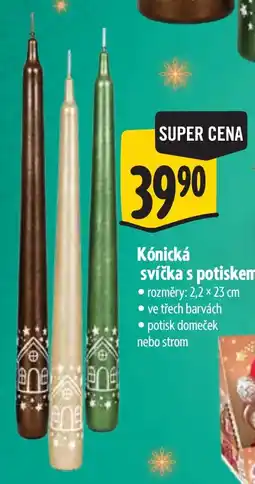 Albert Kónická svíčka s potiskem nabídka