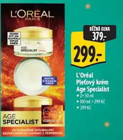 Albert L'Oréal Pleťový krém Age Specialist nabídka