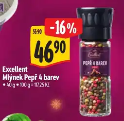Albert Excellent Mlýnek Pepř 4 barev nabídka