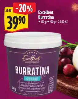 Albert Excellent burratina cheese nabídka