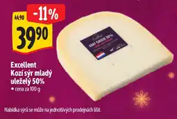 Albert Excellent Kozí sýr mladý uleželý 50% nabídka
