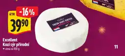 Albert Excellent kozí sýr přírodní nabídka