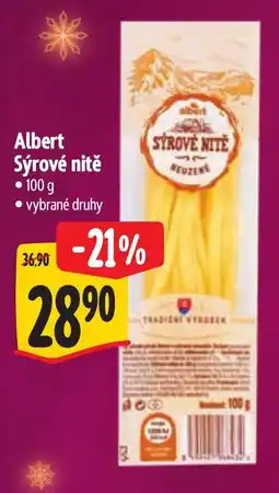 Albert Albert sýrové nitě nabídka