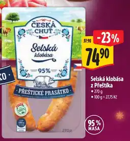 Albert Česká chuť selská klobása nabídka