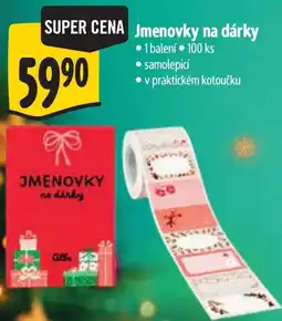 Albert Gibb jmenovky na dárky nabídka