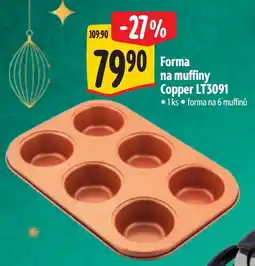 Albert Copper forma na 6 muffinů nabídka