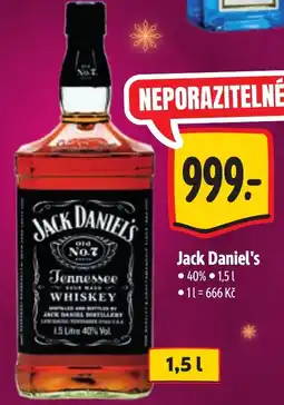 Albert Jack Daniel's Tennessee Whiskey nabídka