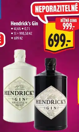 Albert Hendrick's Gin nabídka