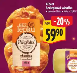 Albert Albert bezlepková vánočka nabídka