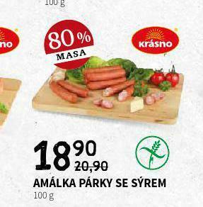 Terno Amálka párky se sýrem nabídka