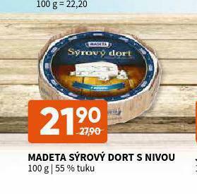 Terno Madeta sýrový dort s nivou nabídka