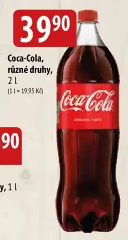 Bala Coca-Cola, různé druhy nabídka