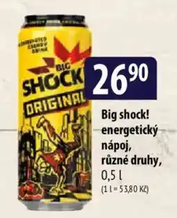 Bala Big shock! energetický nápoj nabídka