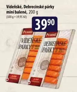 Bala Prantl vídeňské debrecínské párky nabídka