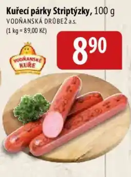 Bala Vodňanské kuře kuřecí párky striptýzky nabídka