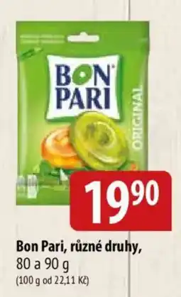 Bala Bon Pari, různé druhy nabídka