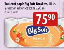 Bala Big Soft toaletní papír peach nabídka