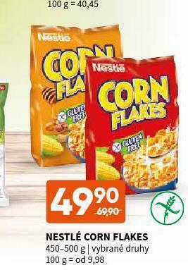 Terno Nestlé corn flakes nabídka