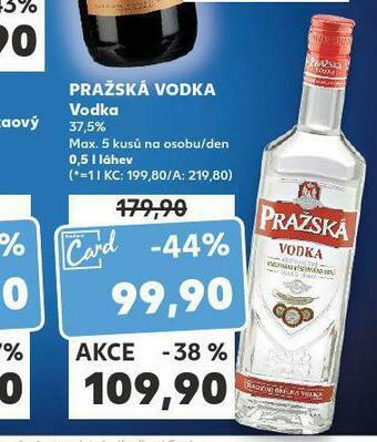 Kaufland Pražská vodka nabídka