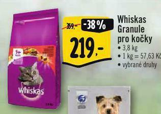 Albert Whiskas granule pro kočky nabídka