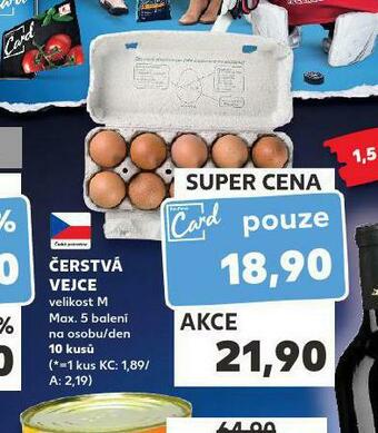 Kaufland Čerstvá vejce nabídka