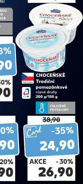 Kaufland Choceňské tradiční pomazánkové nabídka