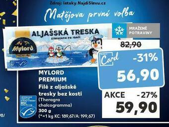 Kaufland Filé z aljašské tresky nabídka