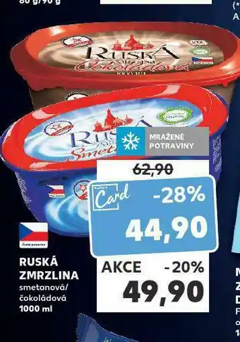 Kaufland Ruská zmrzlina nabídka