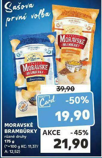 Kaufland Moravské brambůrky nabídka