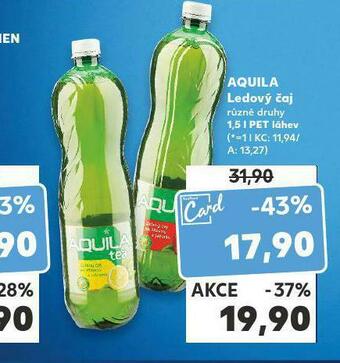 Kaufland Aquila ledový čaj nabídka