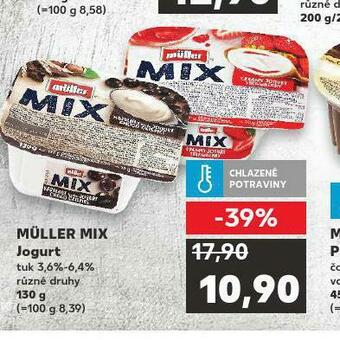 Kaufland Muller mix jogurt nabídka