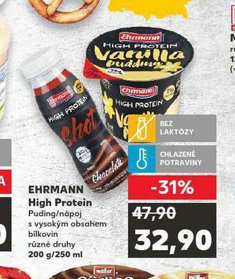 Kaufland Ehrmann high protein nabídka