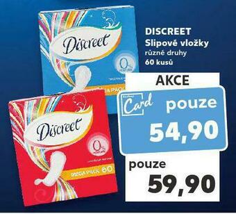 Kaufland Discreet slipové vložky nabídka