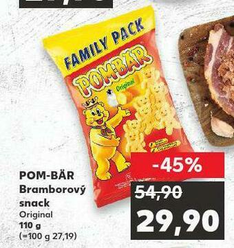 Kaufland Pom-bar snack nabídka
