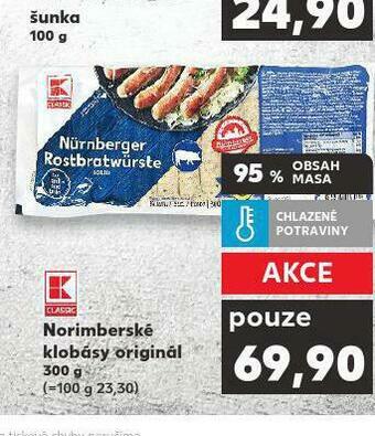 Kaufland Norimberské klobásy nabídka
