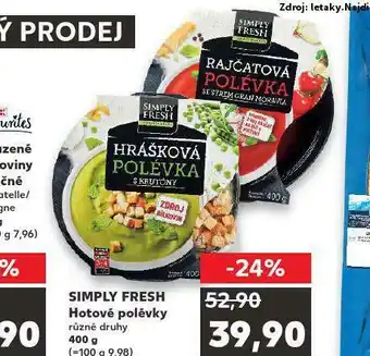 Kaufland Hotové polévky nabídka