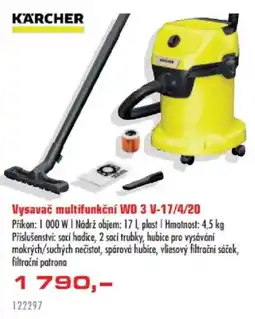 Uni Hobby Karcher vysavač multifunkční wd 3 v-17/4/20 nabídka