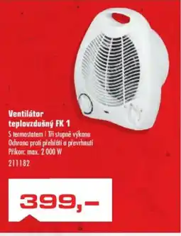 Uni Hobby Ventilátor teplovzdušný FK 1 nabídka