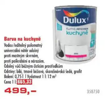 Dulux barva na kuchyně