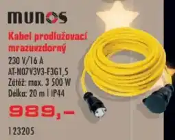 Uni Hobby Munos kabel prodlužovací mrazuvzdorný nabídka